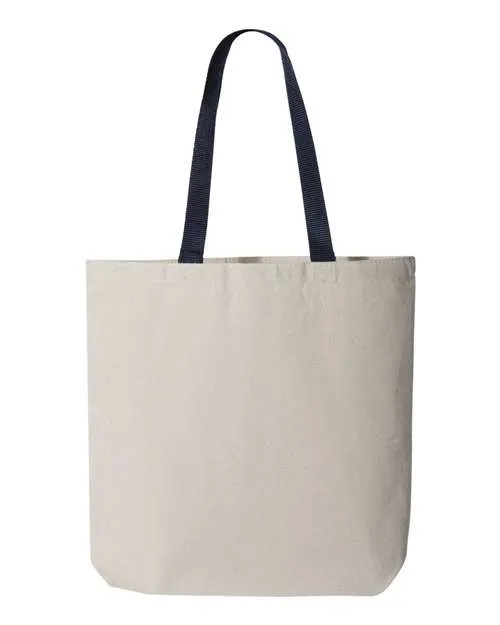 11L Canvas Tote with Contrast-Color Handles - Q4400