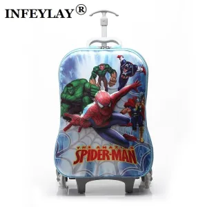 16 Inches Cartoon 3D Extrusion Eva Luggage Kids Climb Stairs Luggage Suitcase Travel Cartoon