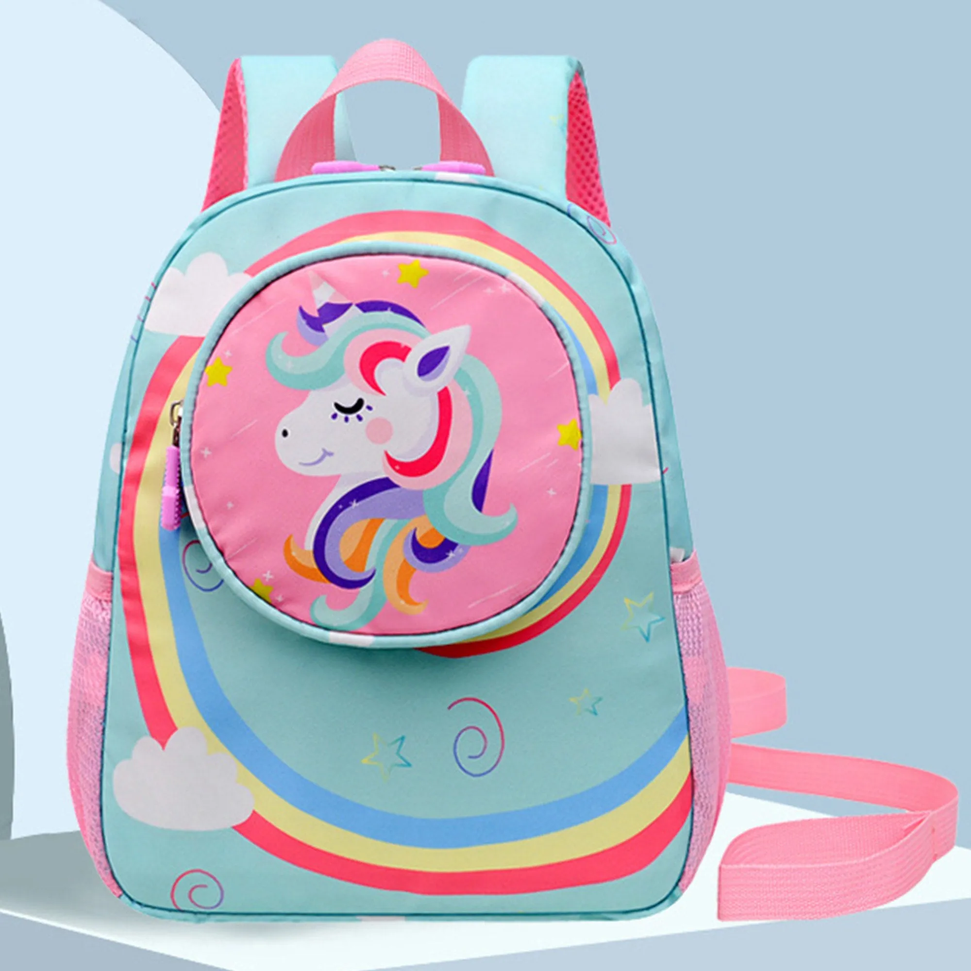 Babymoon Unicorn Kids Backpack with leash | Children’s School Bag for Boys & Girl’s | Kids Travel Backpack | Bee