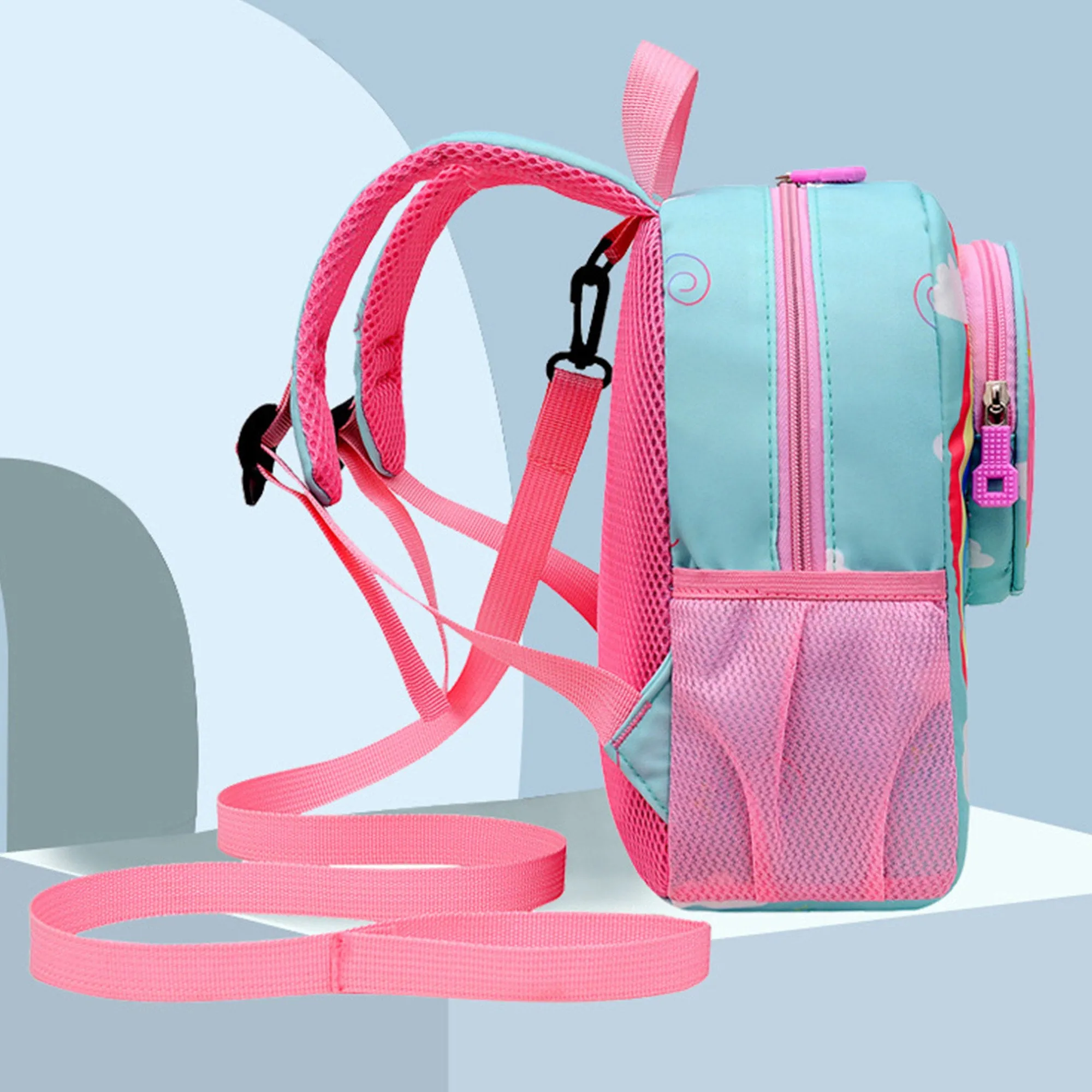 Babymoon Unicorn Kids Backpack with leash | Children’s School Bag for Boys & Girl’s | Kids Travel Backpack | Bee