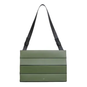 Block Medium Foldable Tote Bag - Green