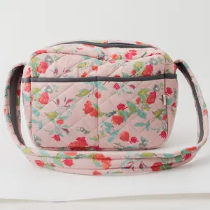 Blush Orchard Diaper Bag (100% Cotton with diamond Quilting)
