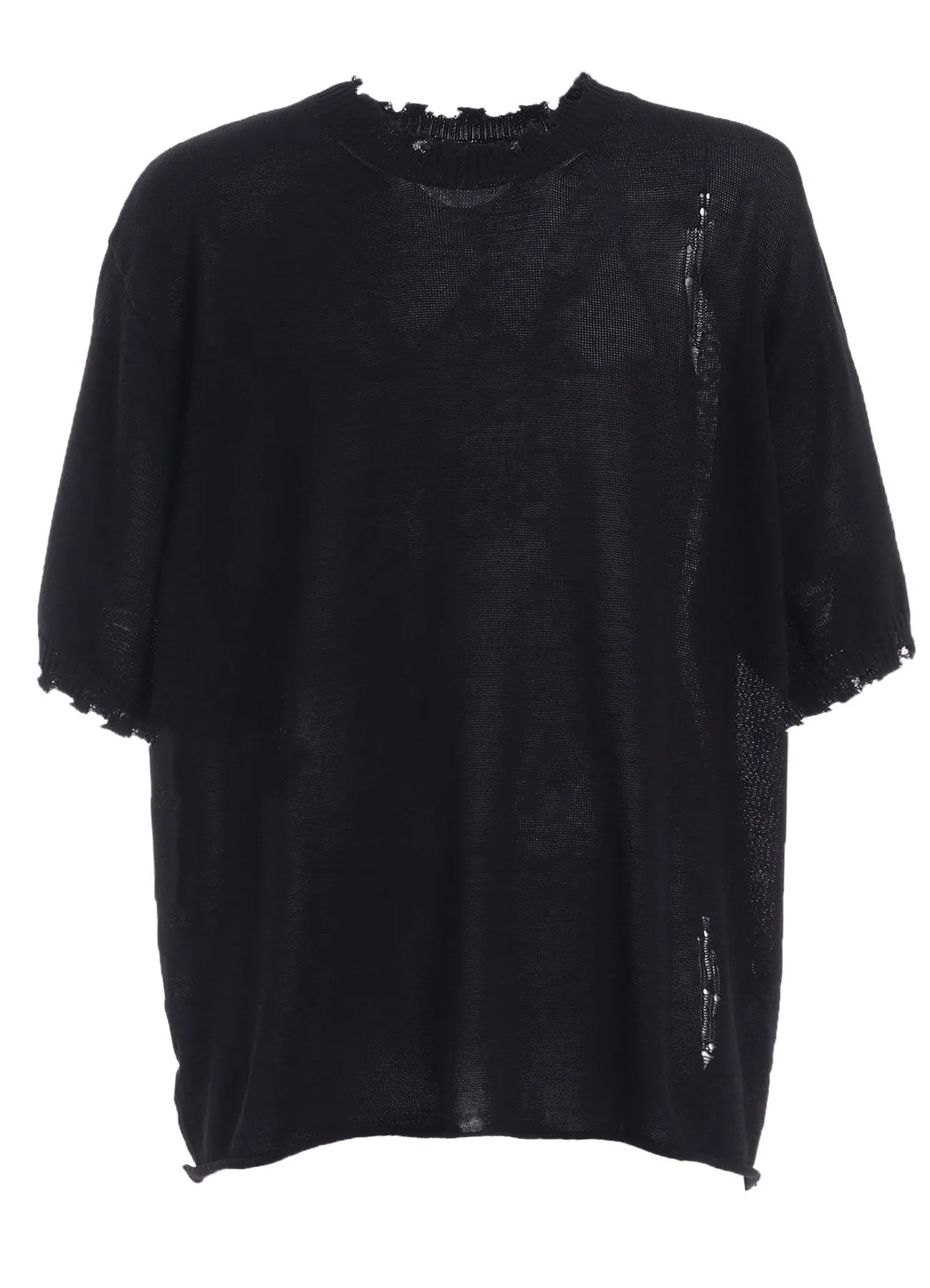 COMPACT TWIST 10G DAMAGED KNITTED PULLOVER
