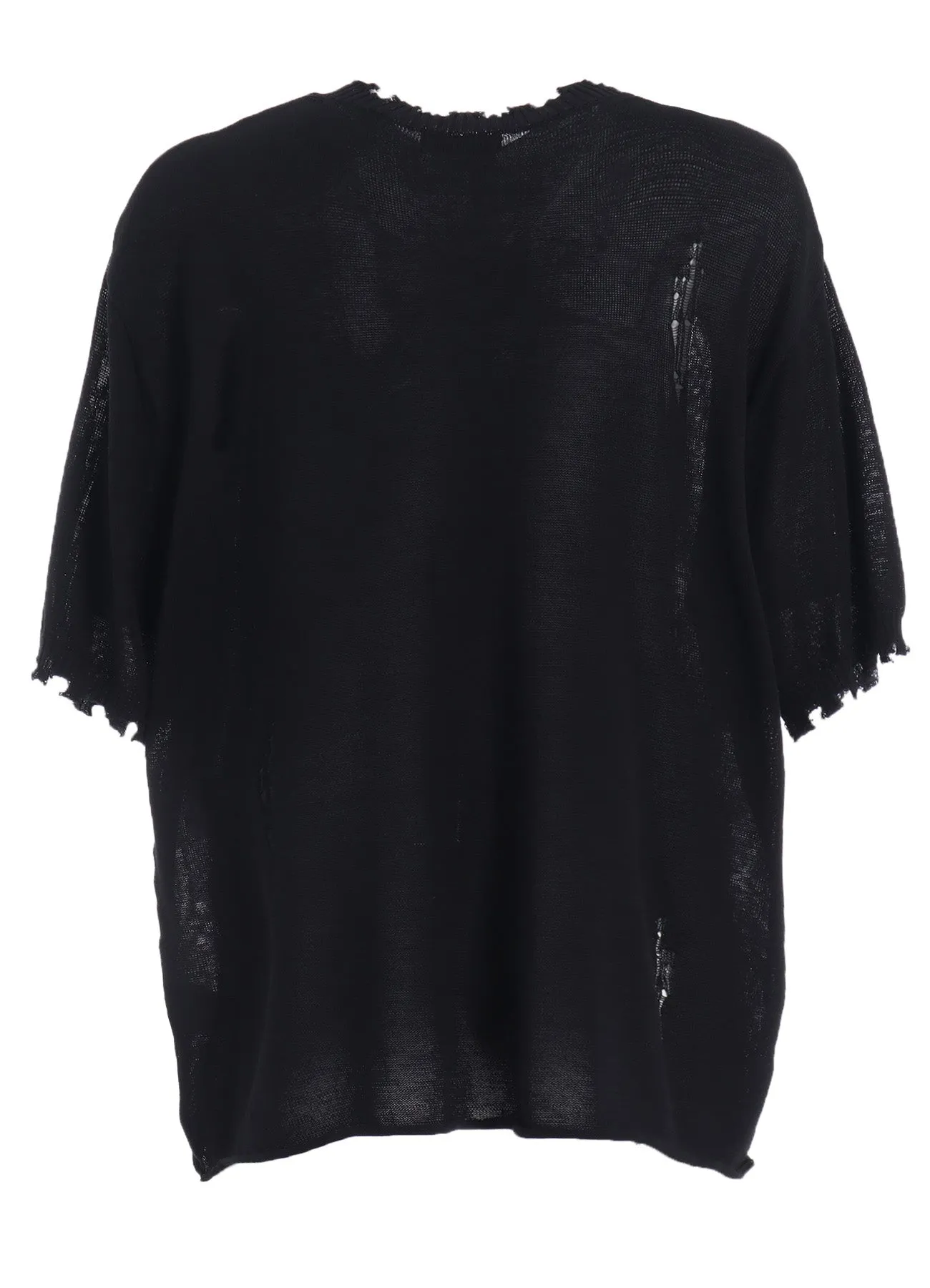 COMPACT TWIST 10G DAMAGED KNITTED PULLOVER