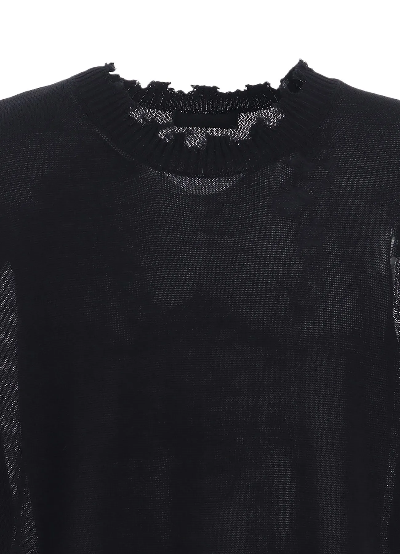 COMPACT TWIST 10G DAMAGED KNITTED PULLOVER