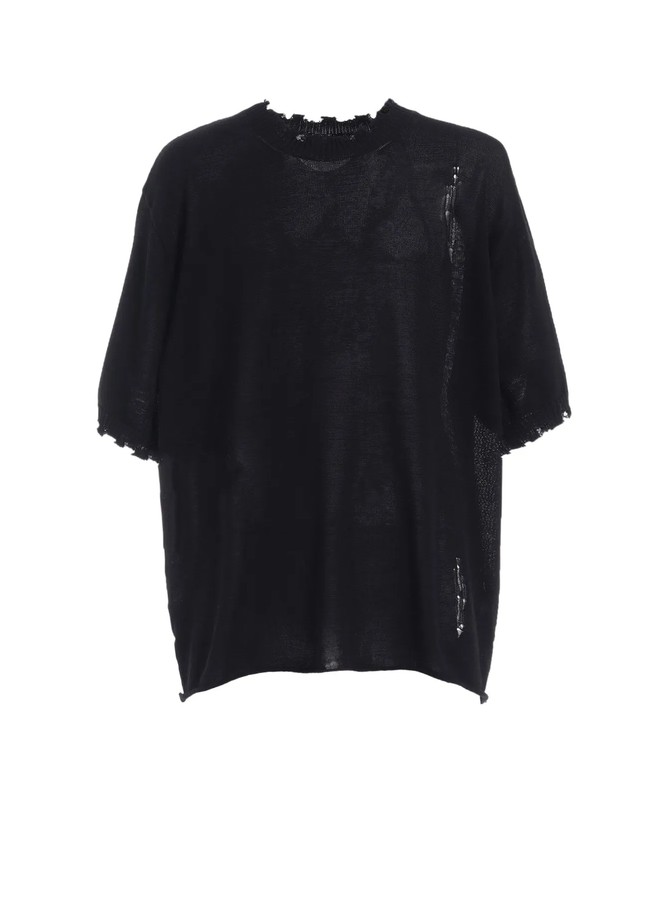 COMPACT TWIST 10G DAMAGED KNITTED PULLOVER