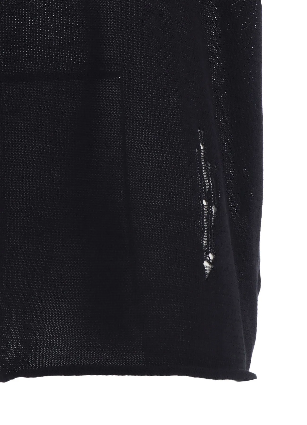 COMPACT TWIST 10G DAMAGED KNITTED PULLOVER