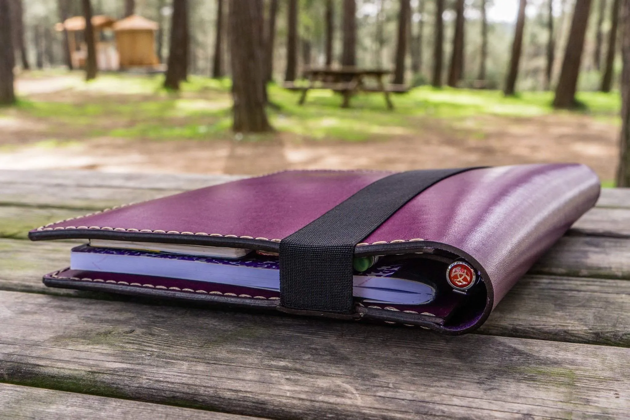 Composition Notebook Cover With iPad Air/Pro Pocket - Purple