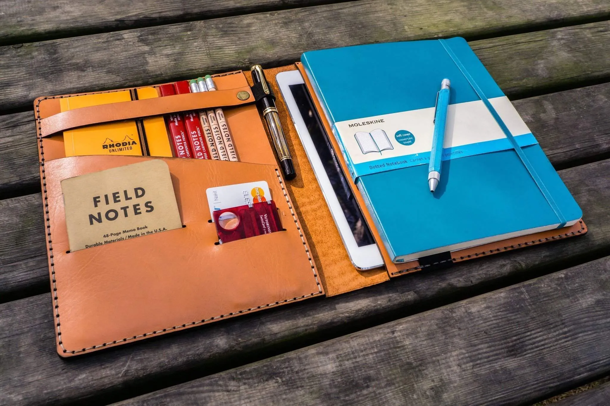 Composition Notebook Cover With iPad Pocket - Orange