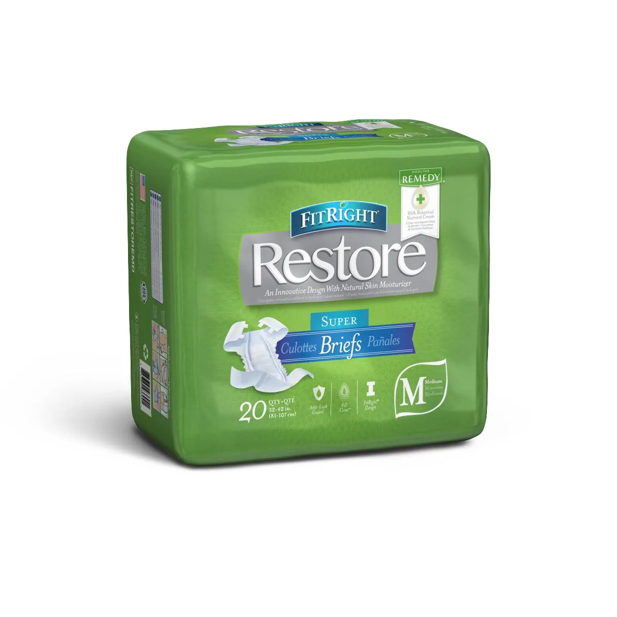 FitRight Restore Super Incontinence Briefs with Remedy Phytoplex
