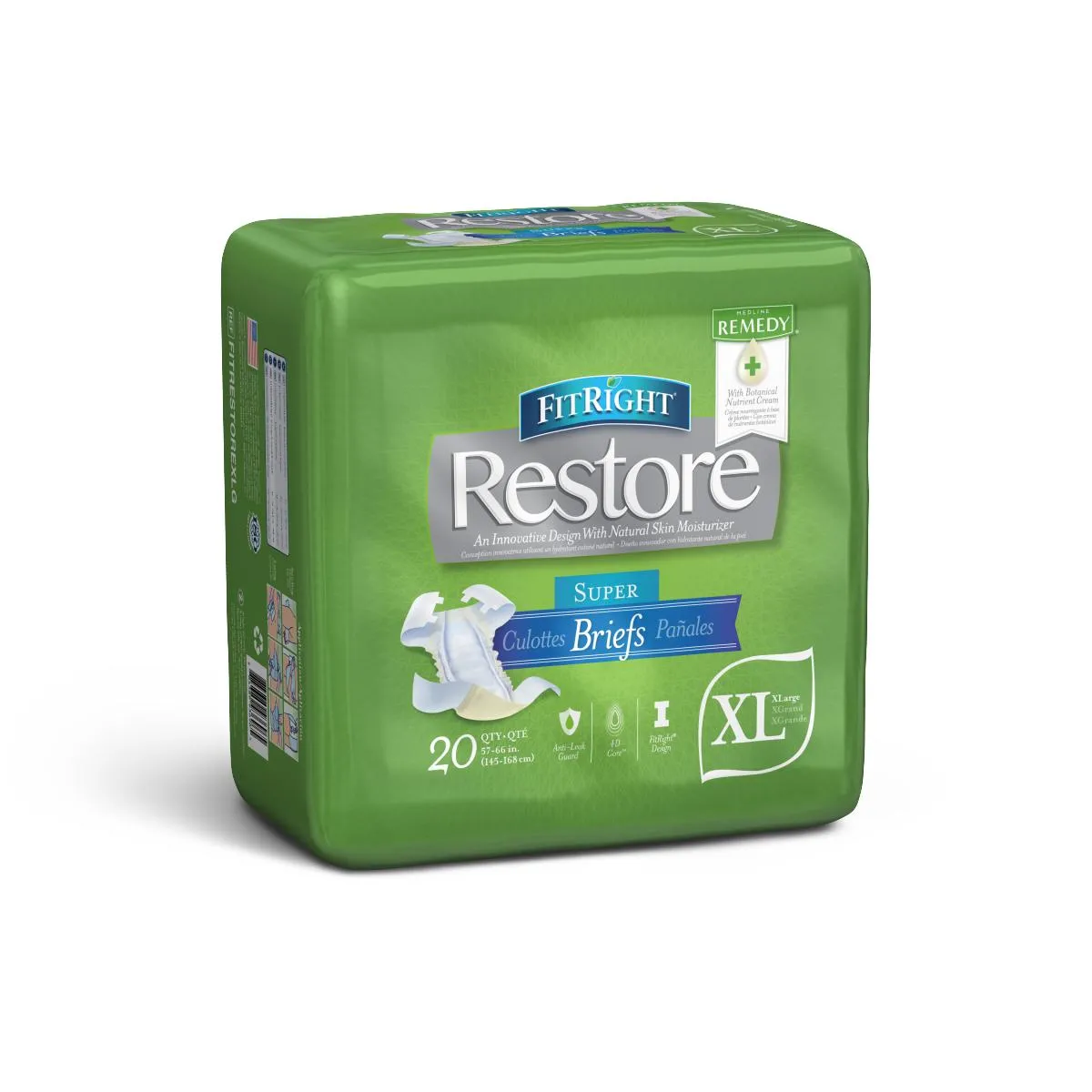 FitRight Restore Super Incontinence Briefs with Remedy Phytoplex
