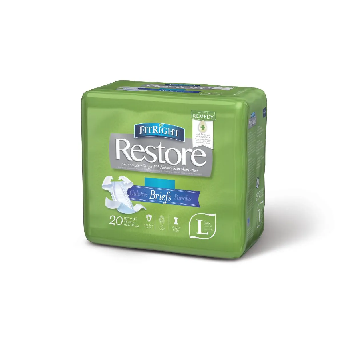 FitRight Restore Super Incontinence Briefs with Remedy Phytoplex