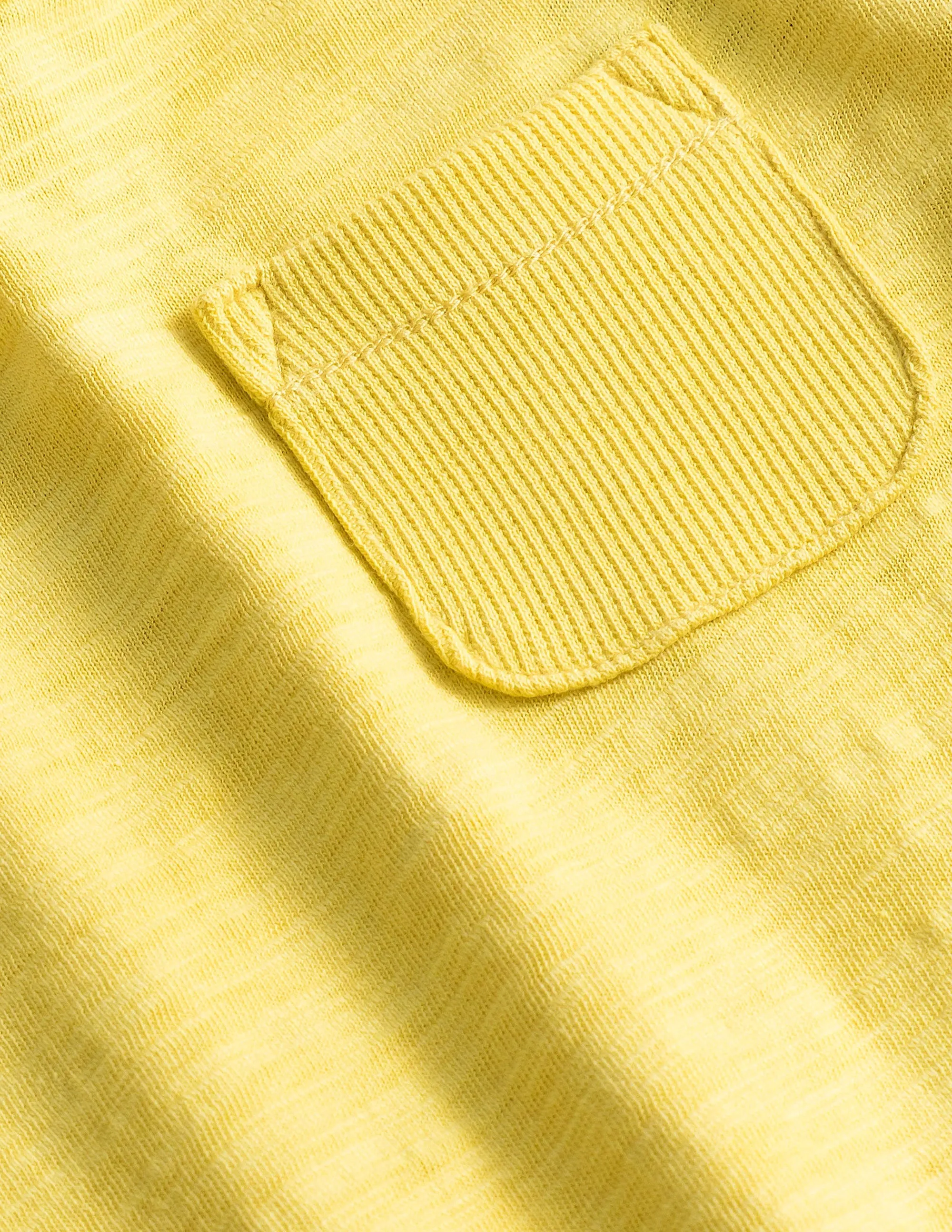 Garment Wash T-Shirt-Buttercup Yellow