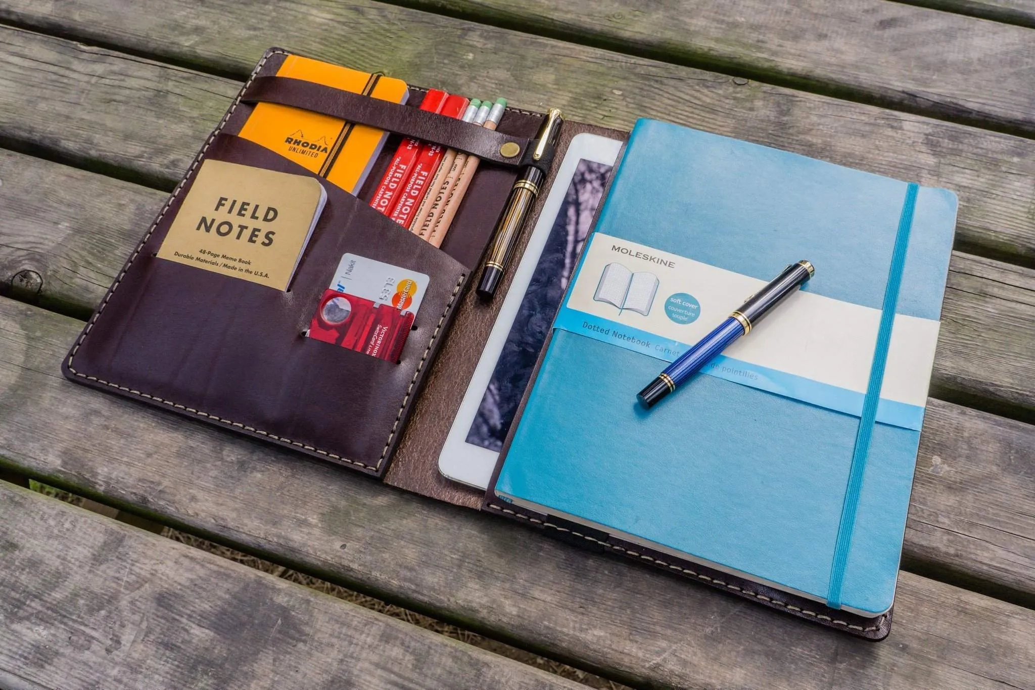 iPad Air/Pro & Extra Large Moleskine Cover - Dark Brown