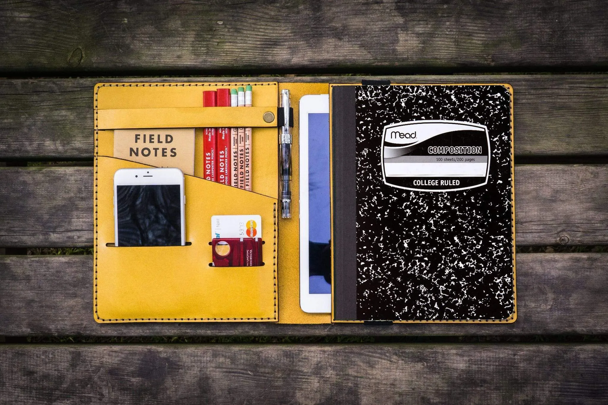 iPad Pro 11 - Pro 10.5 and B5 Size Notebook Cover - Yellow
