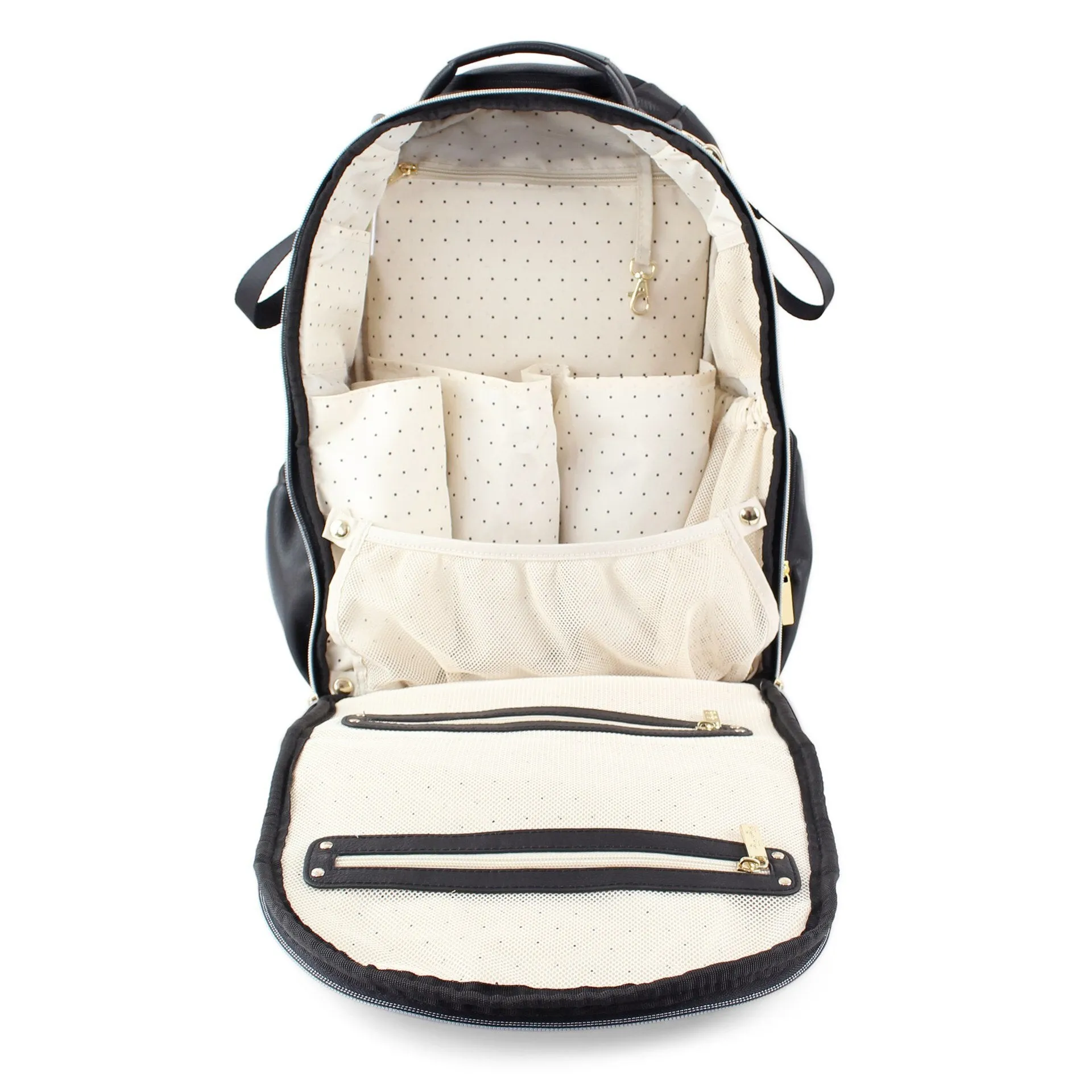 Itzy Ritzy Boss Diaper Bag Backpack Jetsetter FREE Latte Teether