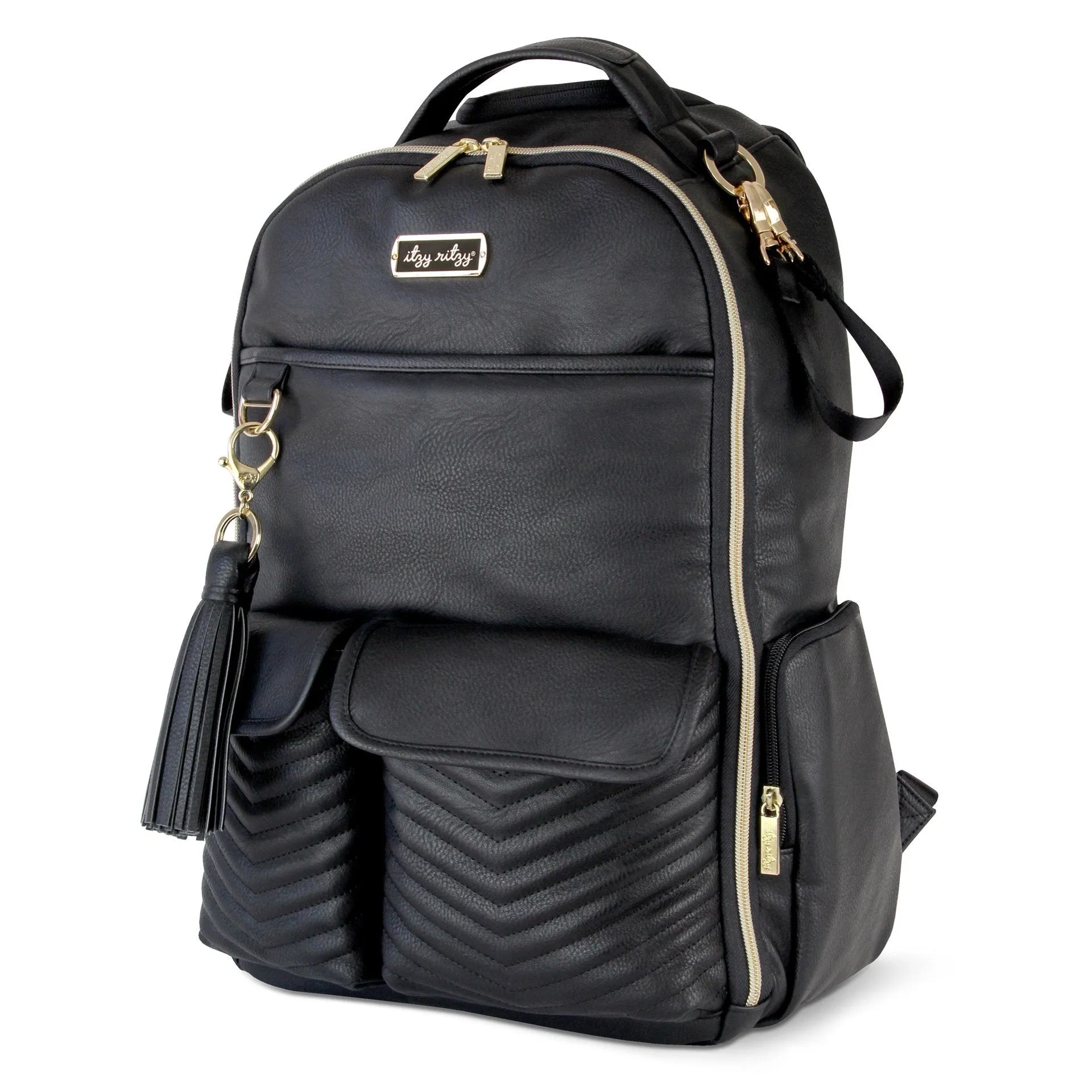 Itzy Ritzy Boss Diaper Bag Backpack Jetsetter FREE Latte Teether