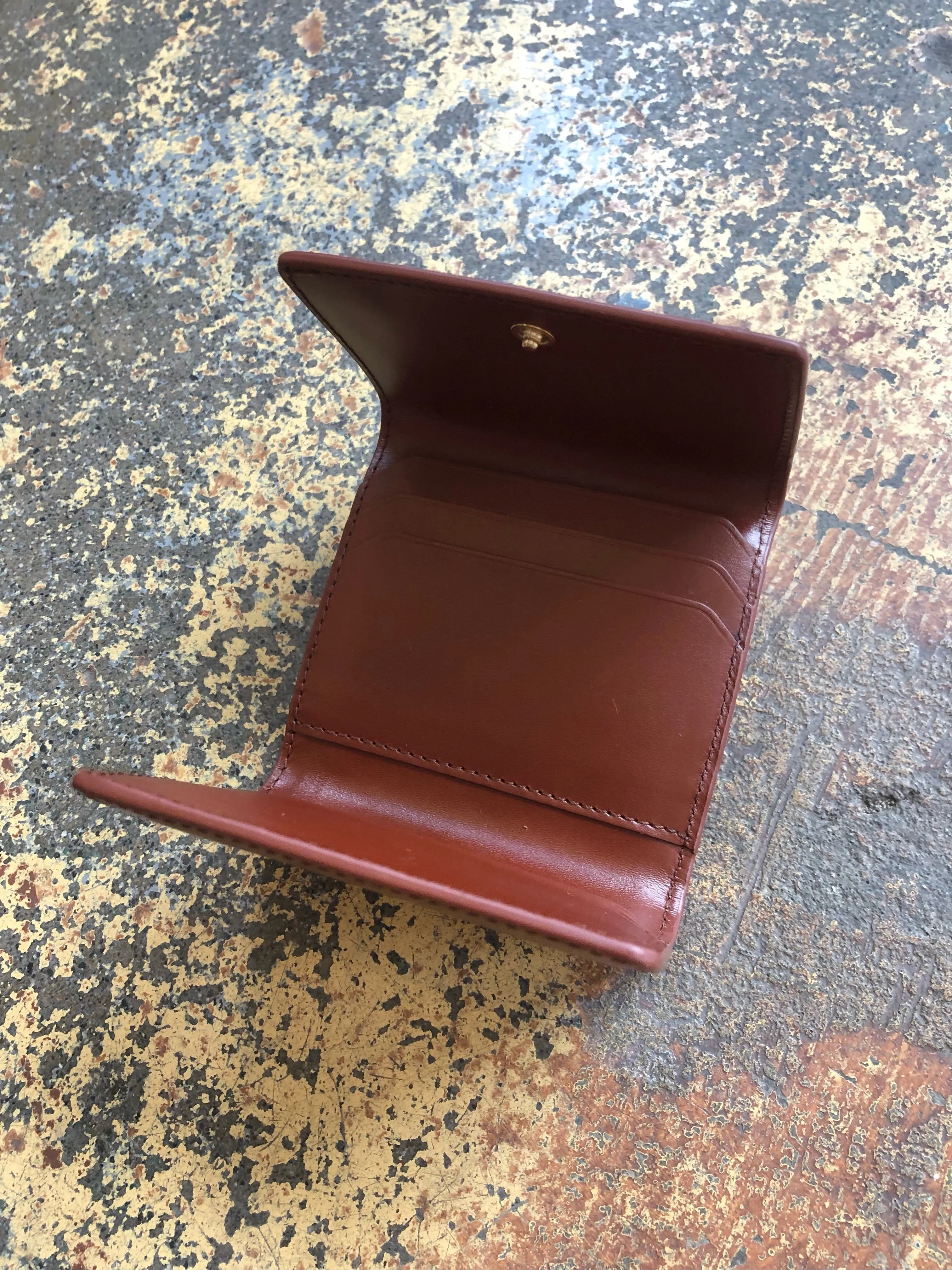 Large Lois Compact Wallet - Brown