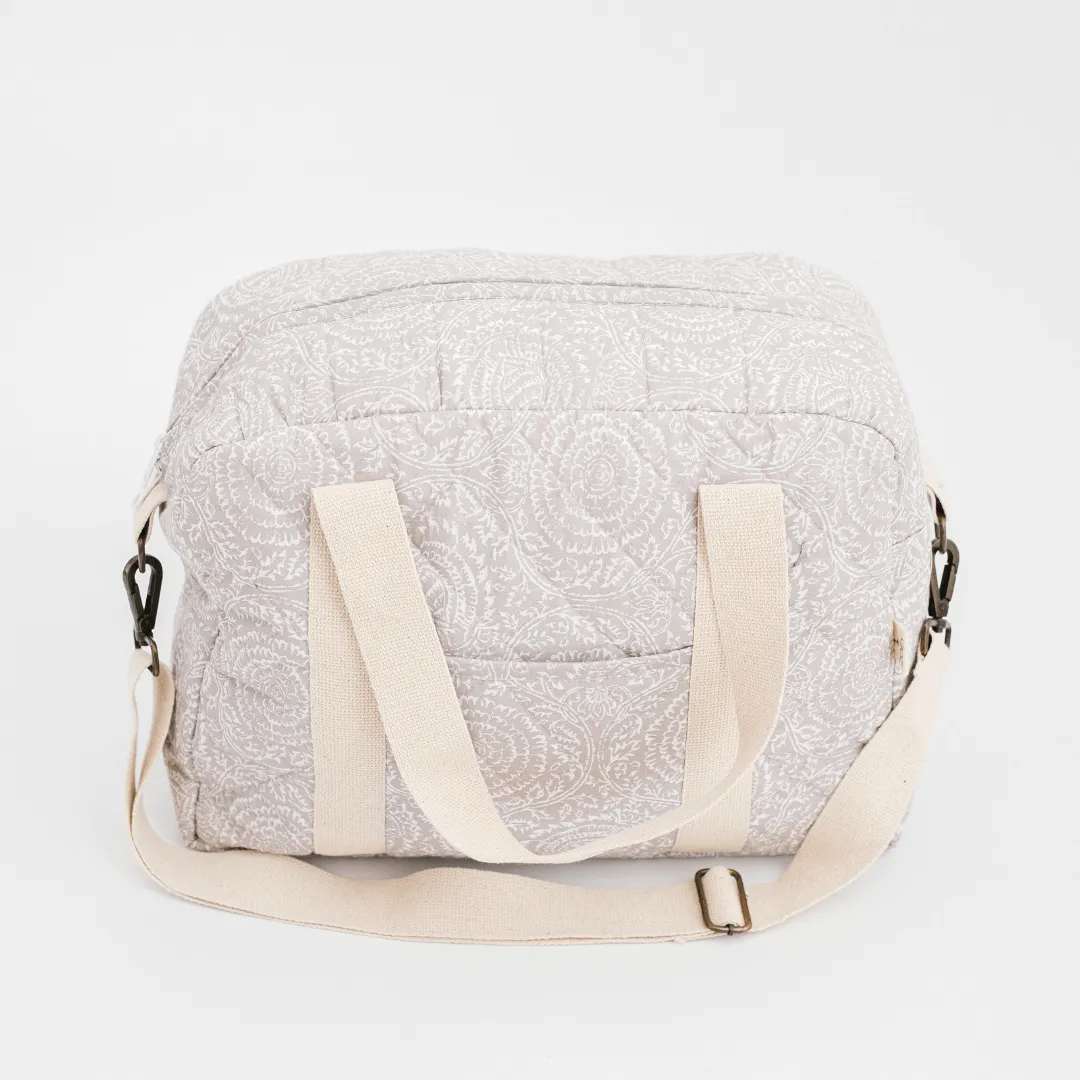 Latte Garden Diaper Bag (100% Cotton)