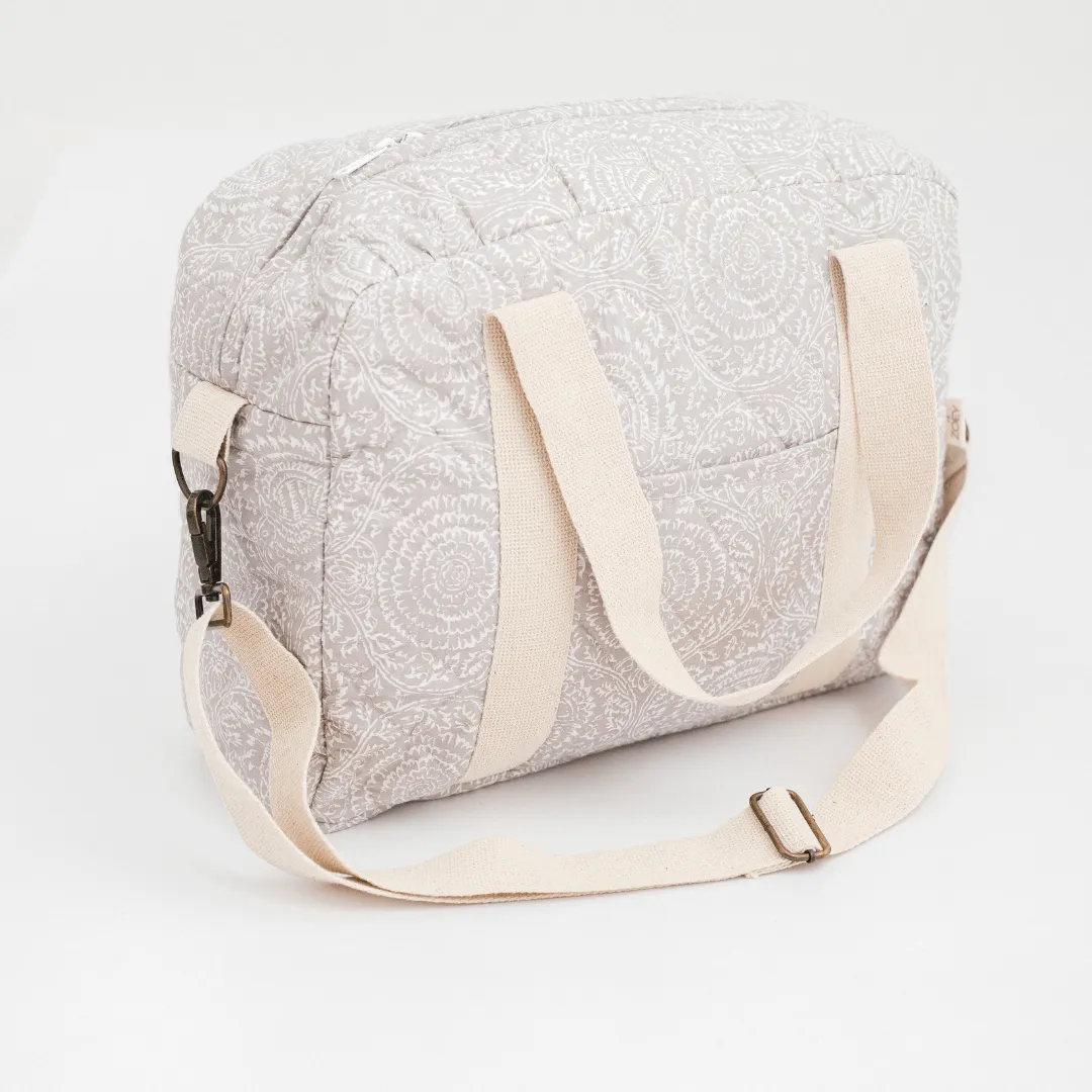 Latte Garden Diaper Bag (100% Cotton)