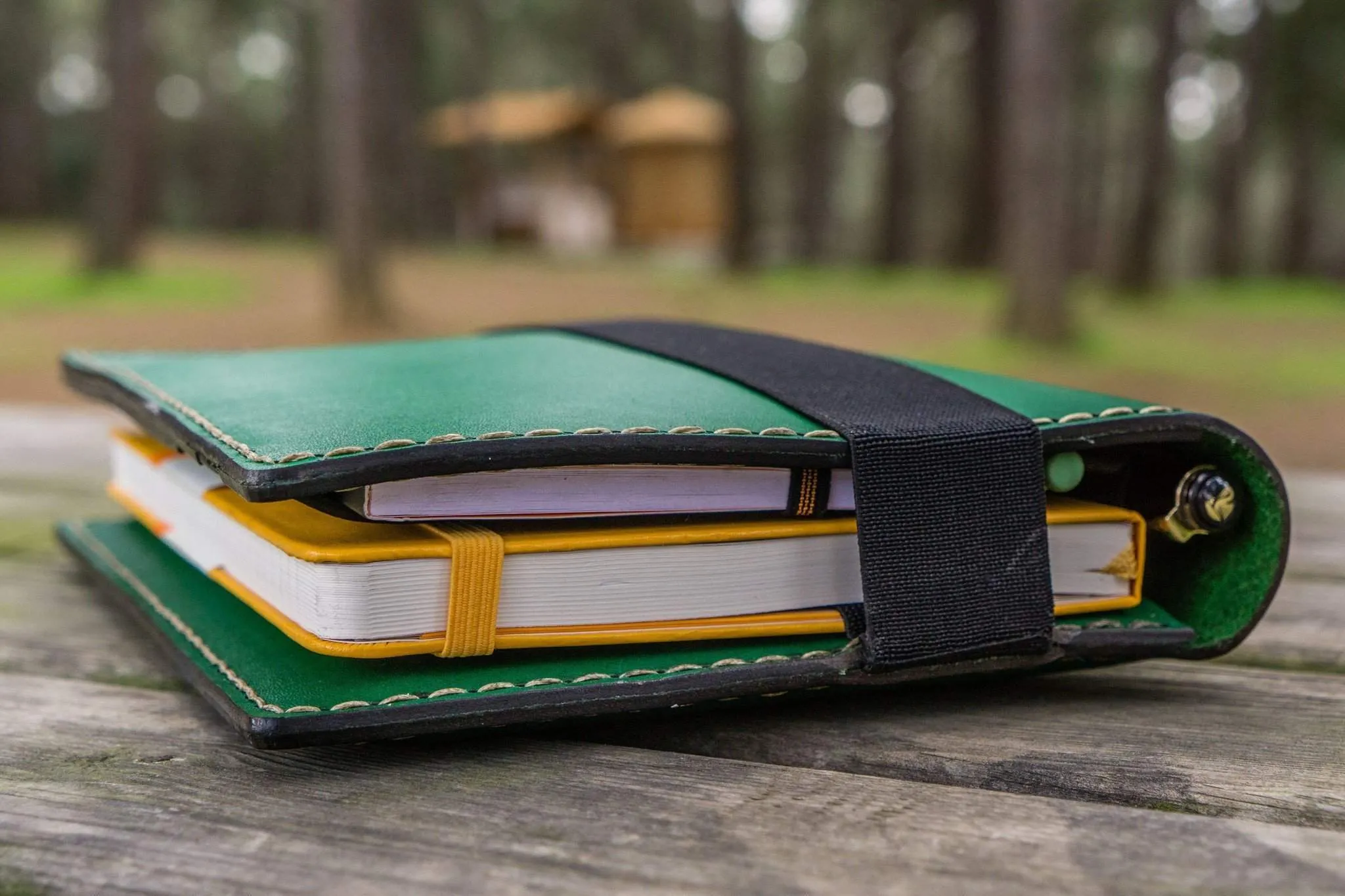 Leather Leuchtturm1917 A5 Notebook Cover - Green