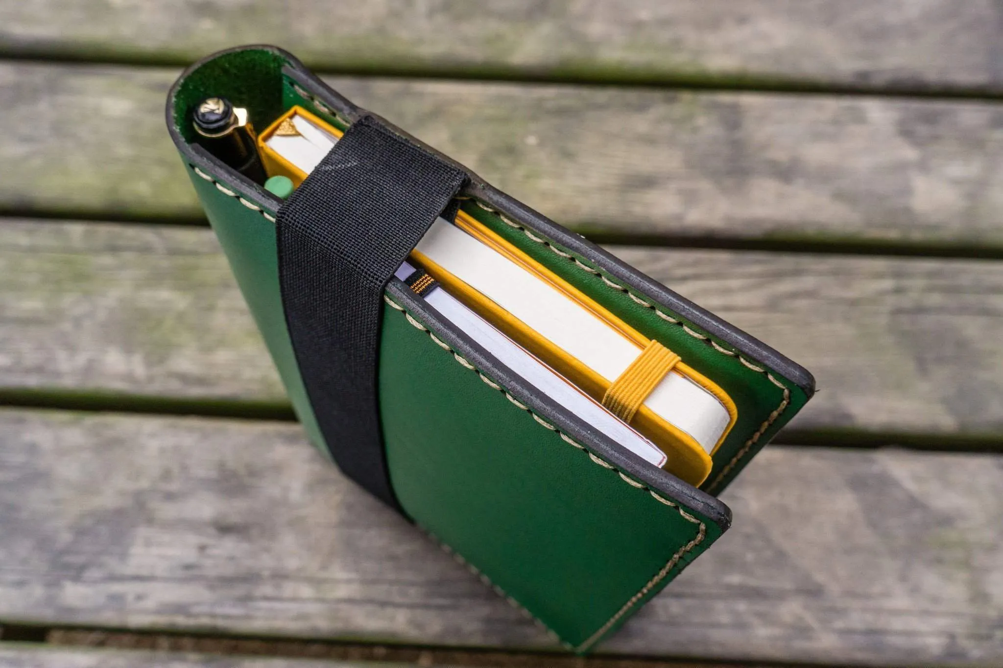 Leather Leuchtturm1917 A5 Notebook Cover - Green