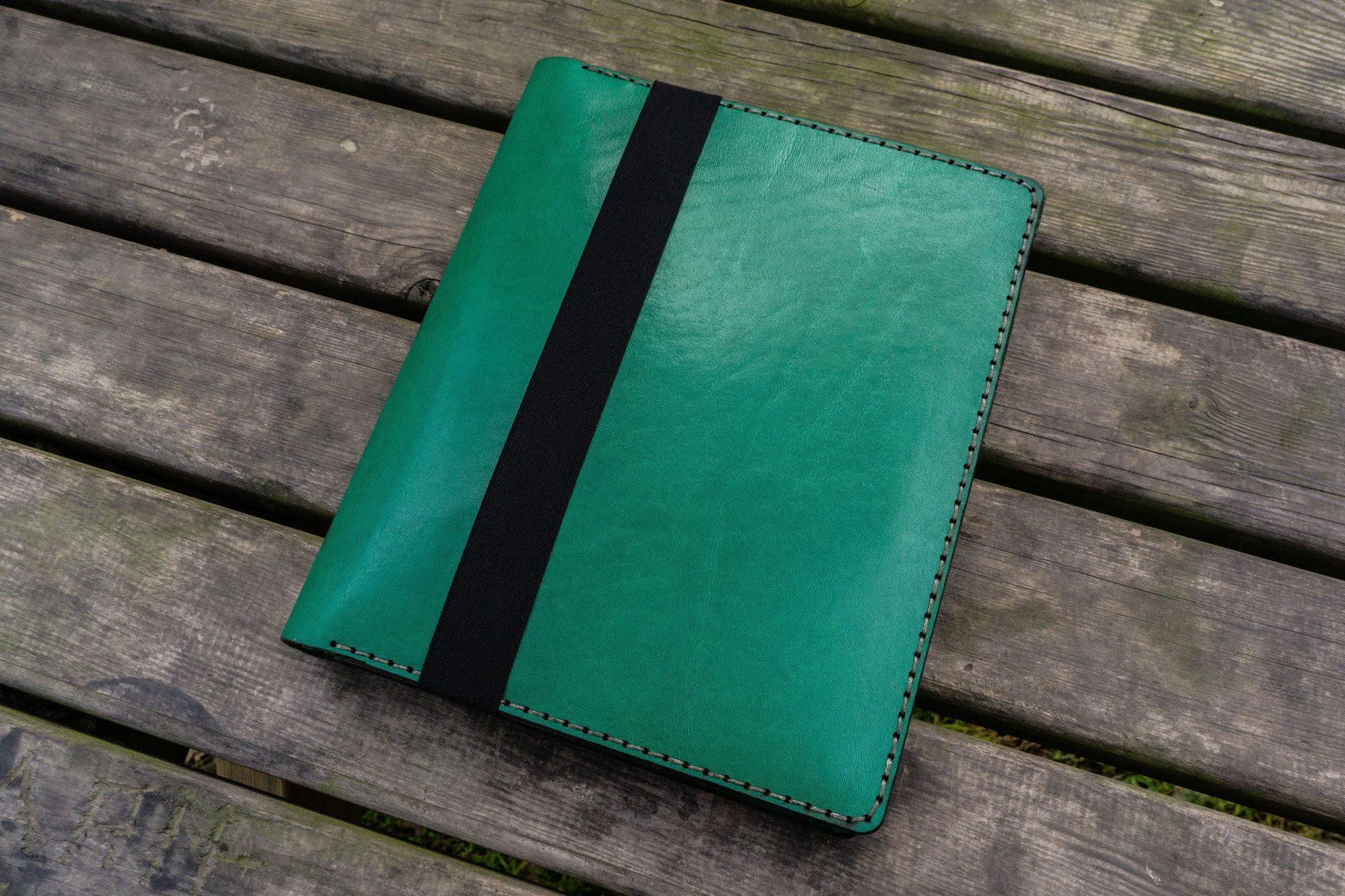 Leather Leuchtturm1917 B5 Notebook & iPad Air/Pro Cover - Green