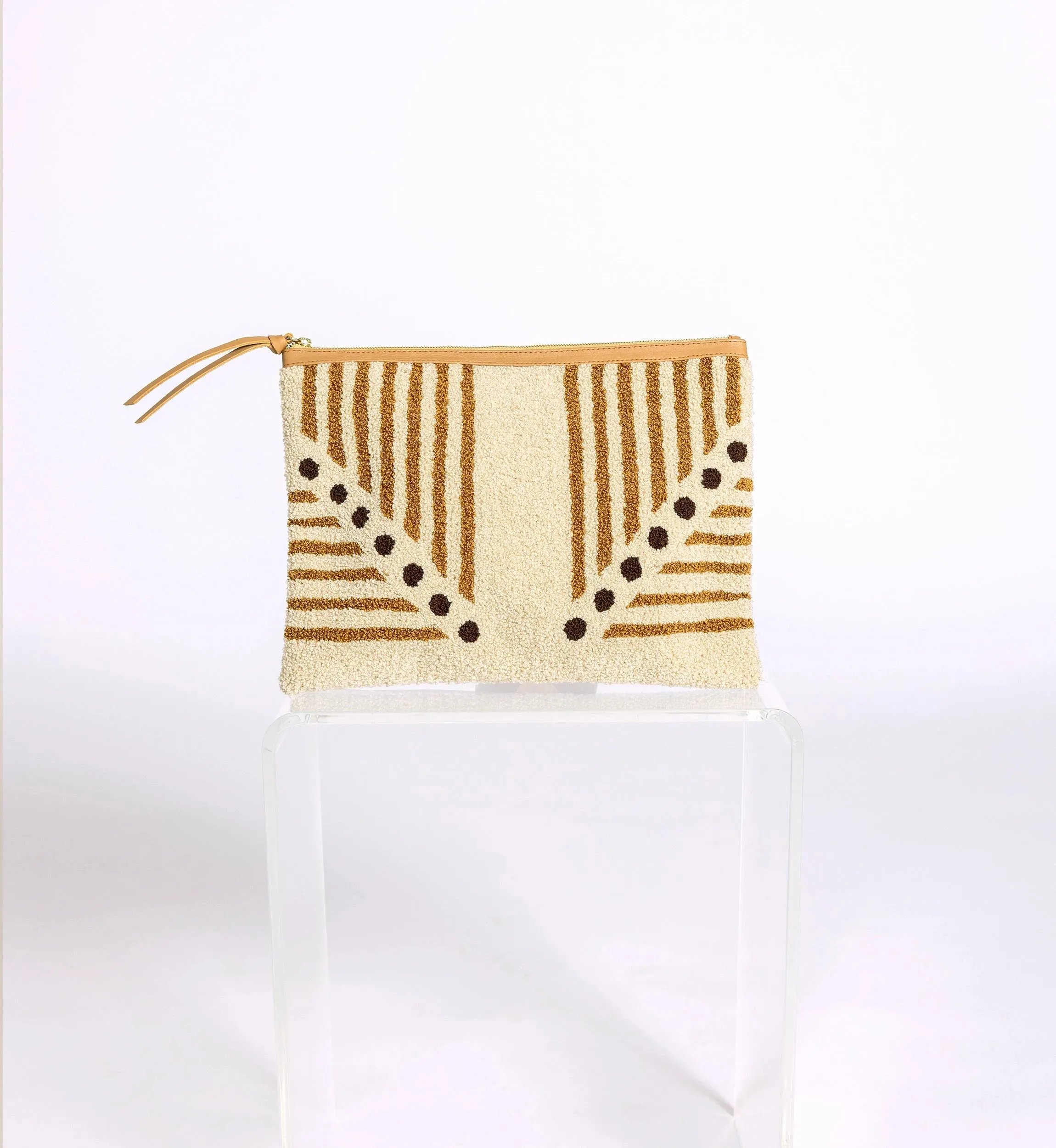 Lusso Stripe Clutch