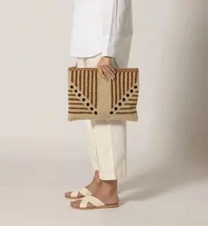 Lusso Stripe Clutch