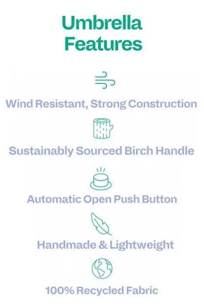 Matisse Compact Eco-Friendly Umbrella