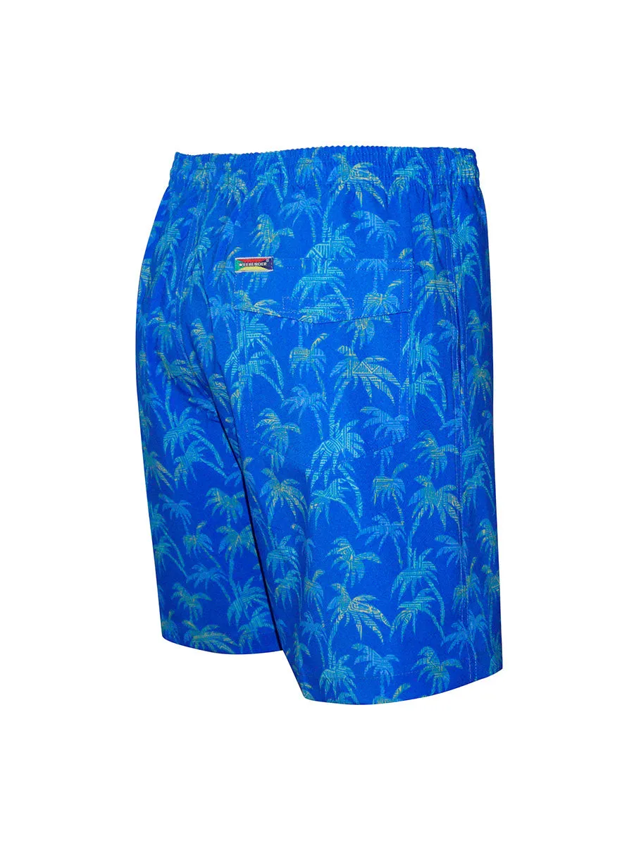 Men's Print Swim Trunk - Batik Palms