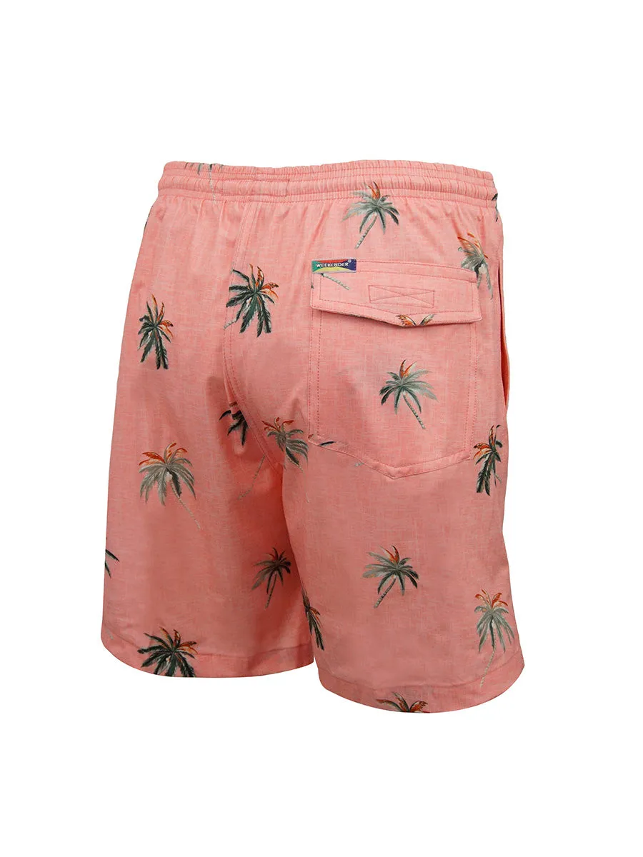 Men's Print Swim Trunk - Summer Palms