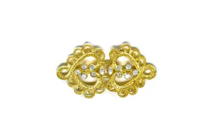 Metal Rhinestone Loop Closure