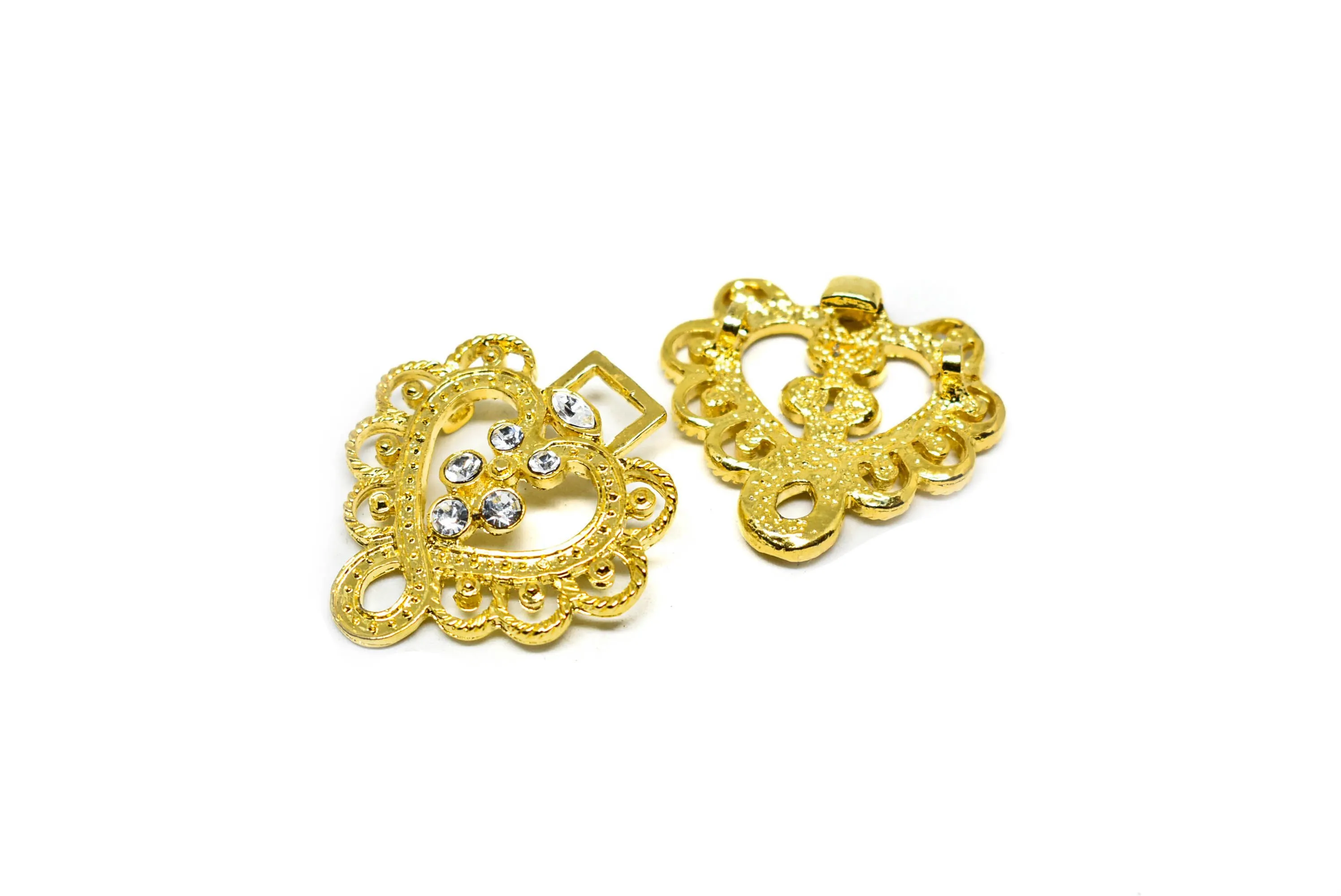 Metal Rhinestone Loop Closure