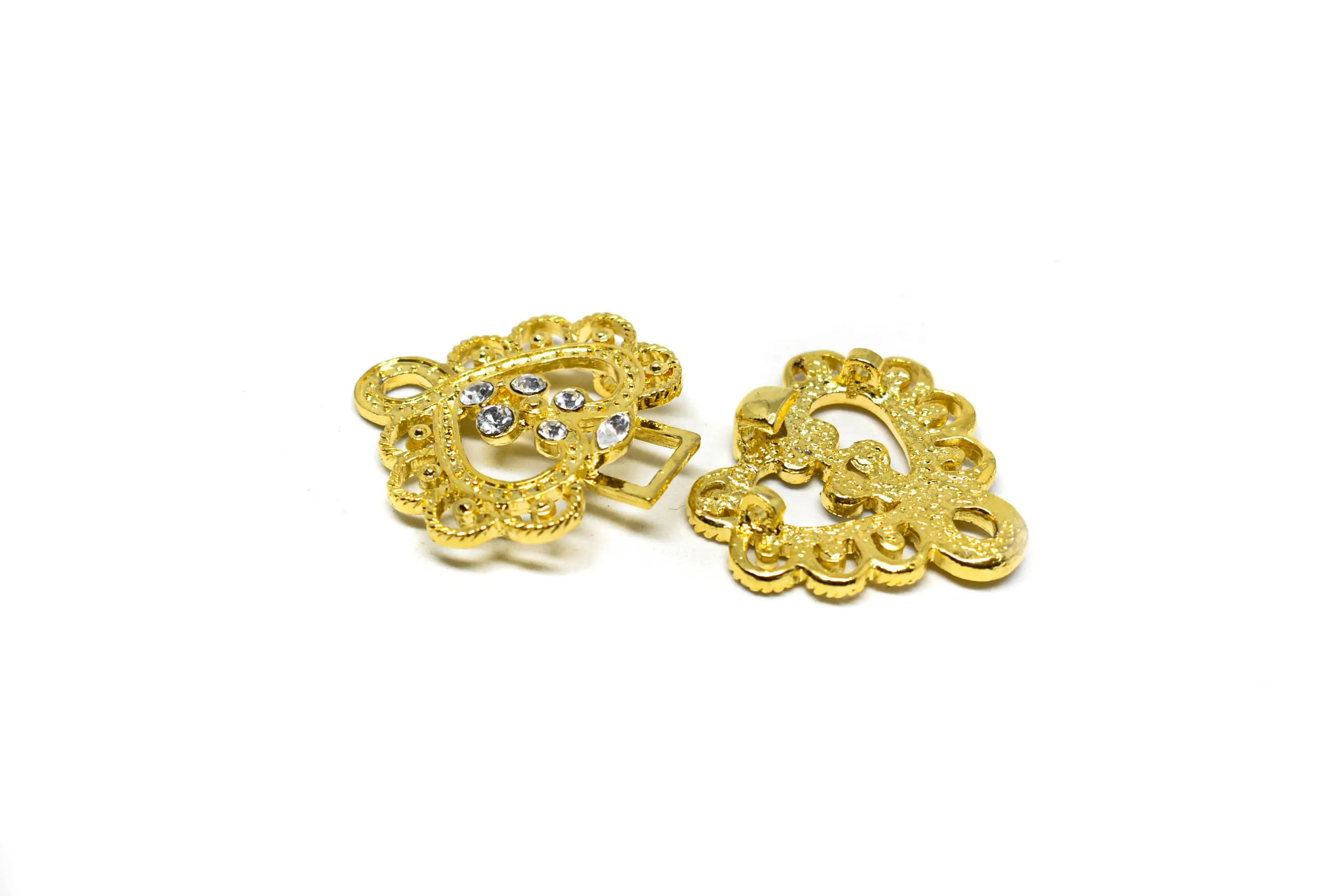 Metal Rhinestone Loop Closure