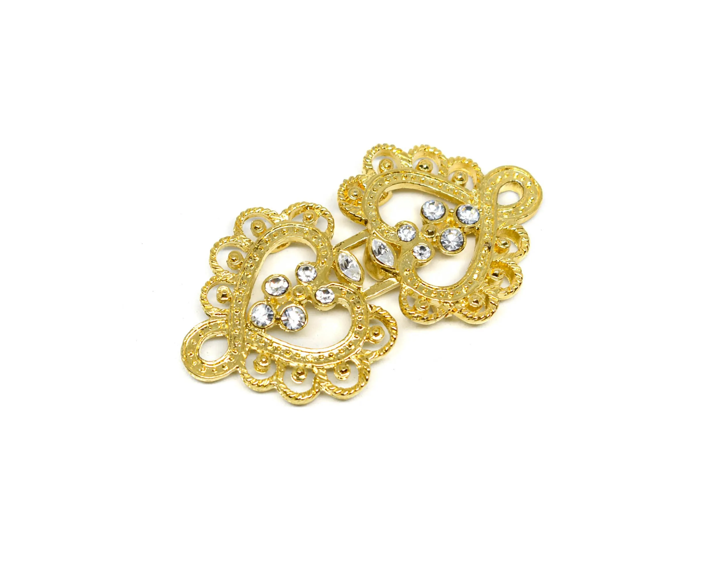 Metal Rhinestone Loop Closure