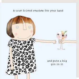 Rosie Made A Thing Greeting Card - True Friend