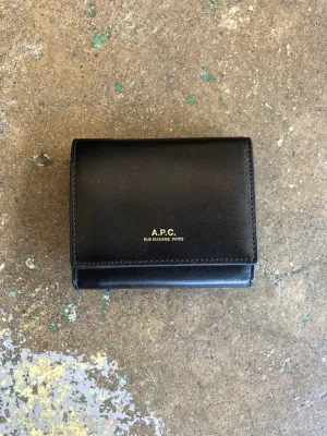 Small Lois Compact Wallet - Black