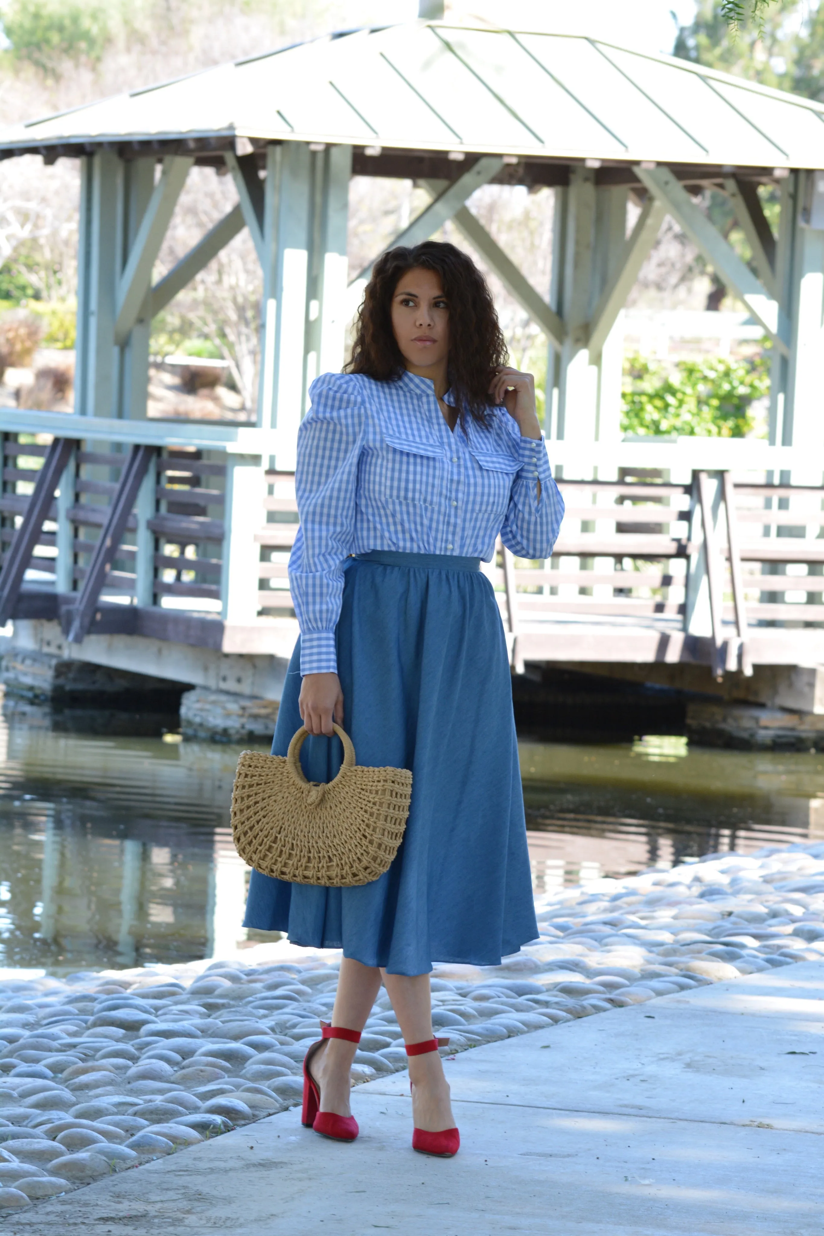 Tatiana Gingham Top