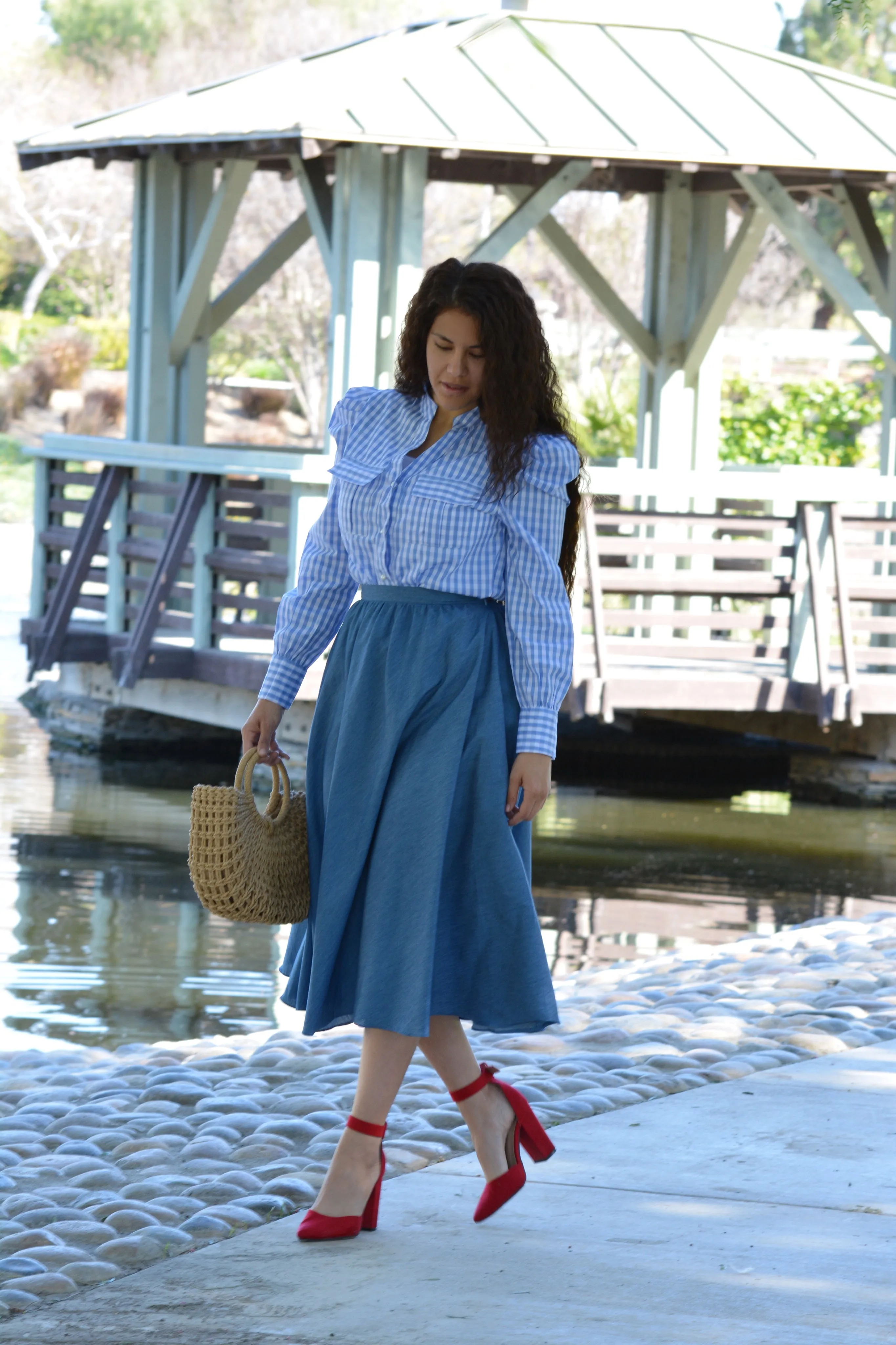 Tatiana Gingham Top