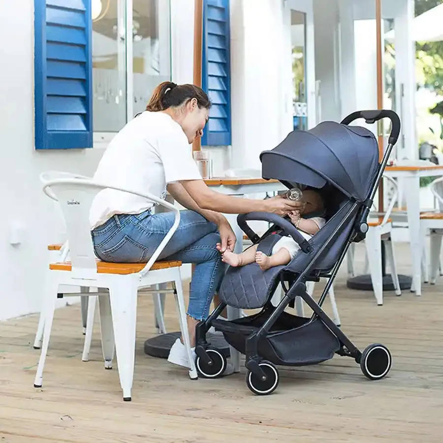 Teknum Grey Travel Lite Stroller   Alameda Diaper Backpack - Large - Grey with Hooks
