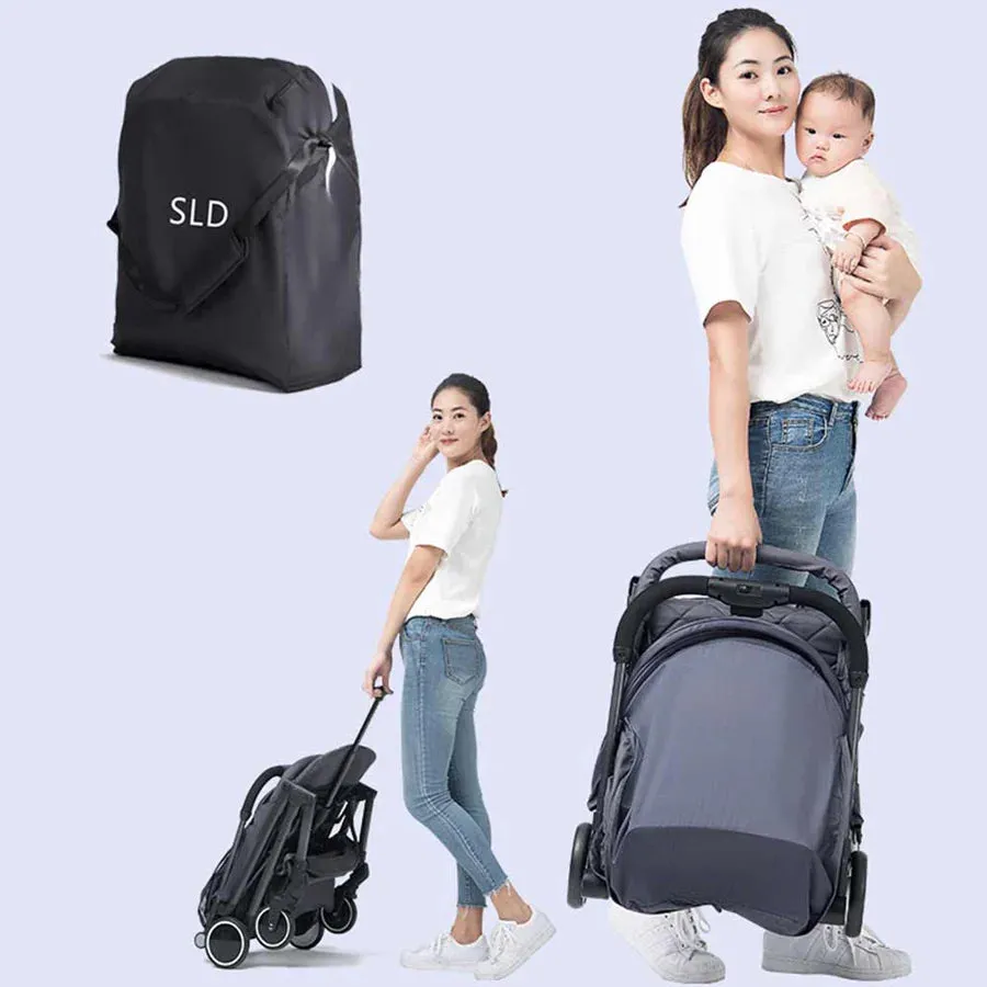 Teknum Grey Travel Lite Stroller   Alameda Diaper Backpack - Large - Grey with Hooks
