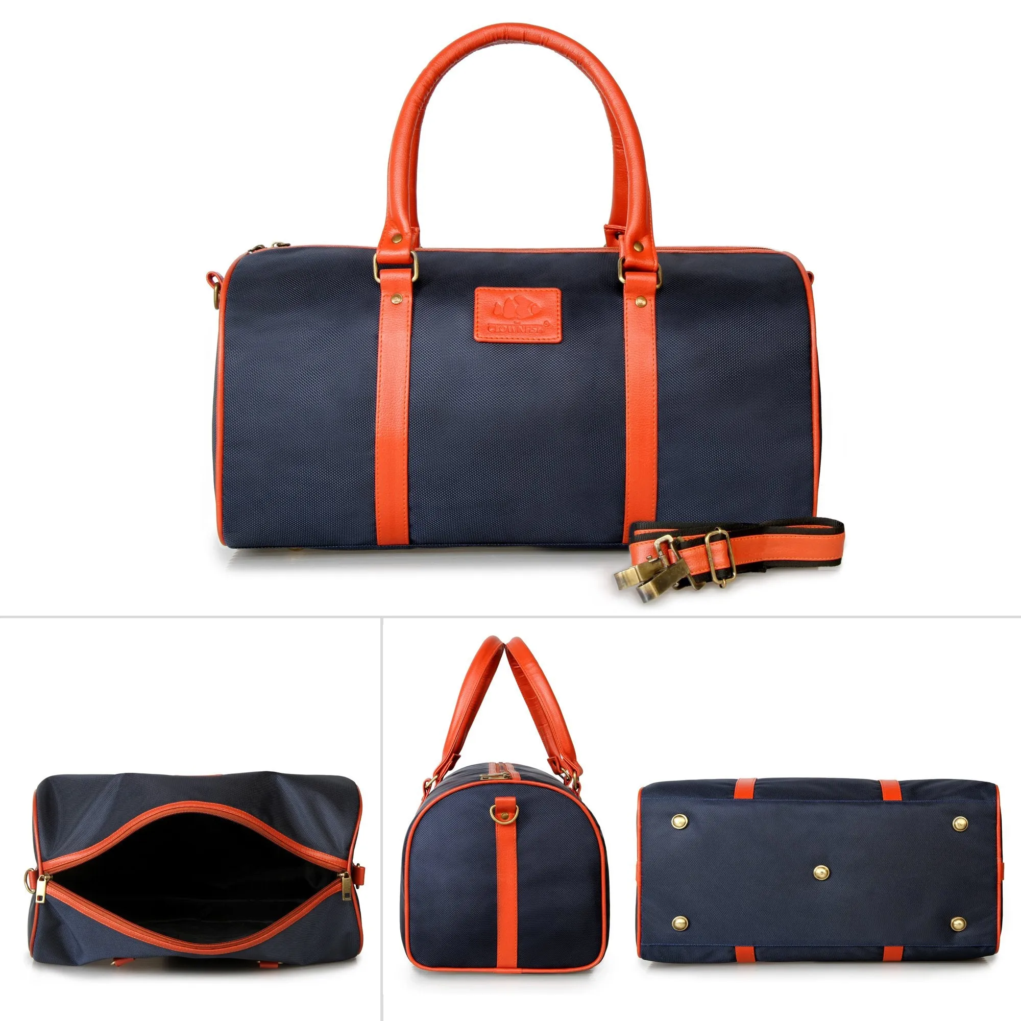 The Clownfish Matte Series Electric Blue Duffle Bag | Travel Bag | Weekender Bag | Luggage Bag | Blue
