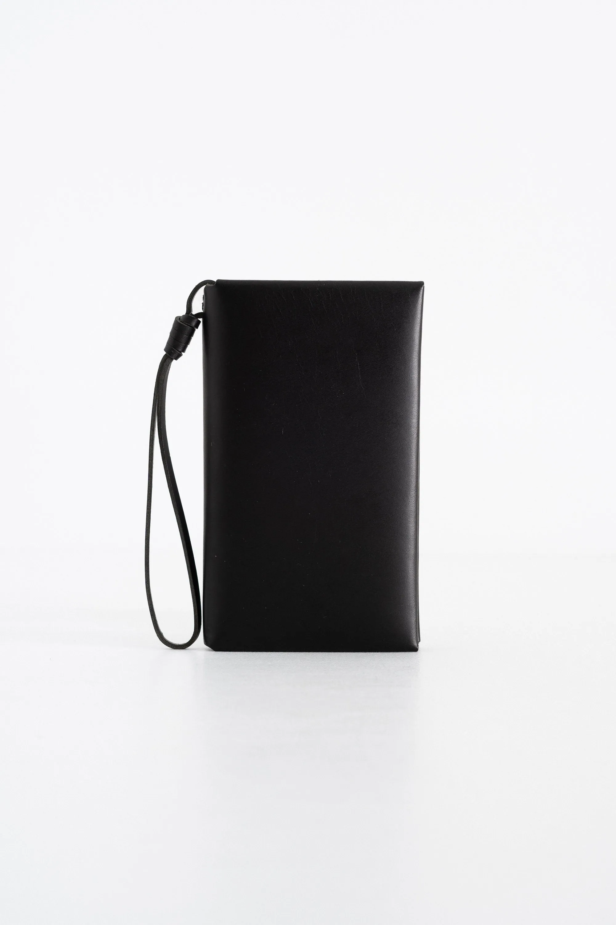 WOVEN PASSPORT WALLET - BLACK